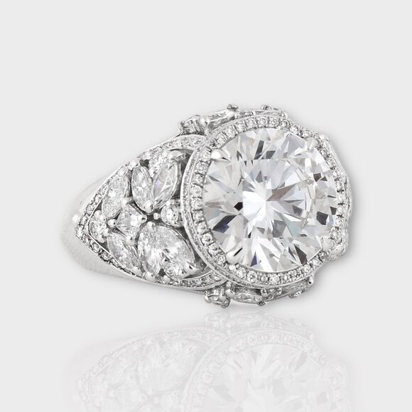 4 Carat Lab Grown Diamond Ring - Picture 3 of 6